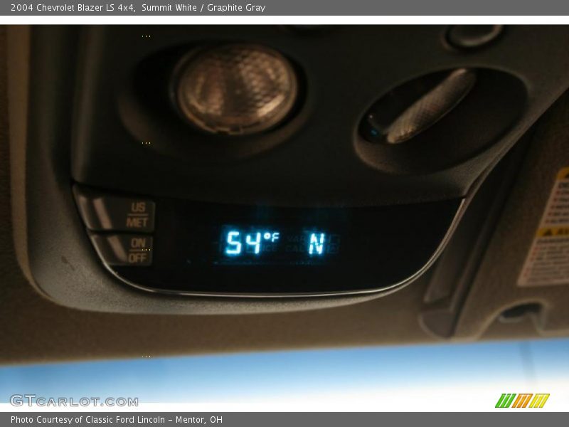 Summit White / Graphite Gray 2004 Chevrolet Blazer LS 4x4