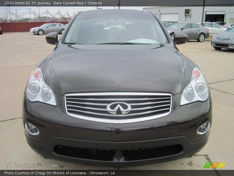 Dark Current Red / Chestnut 2010 Infiniti EX 35 Journey