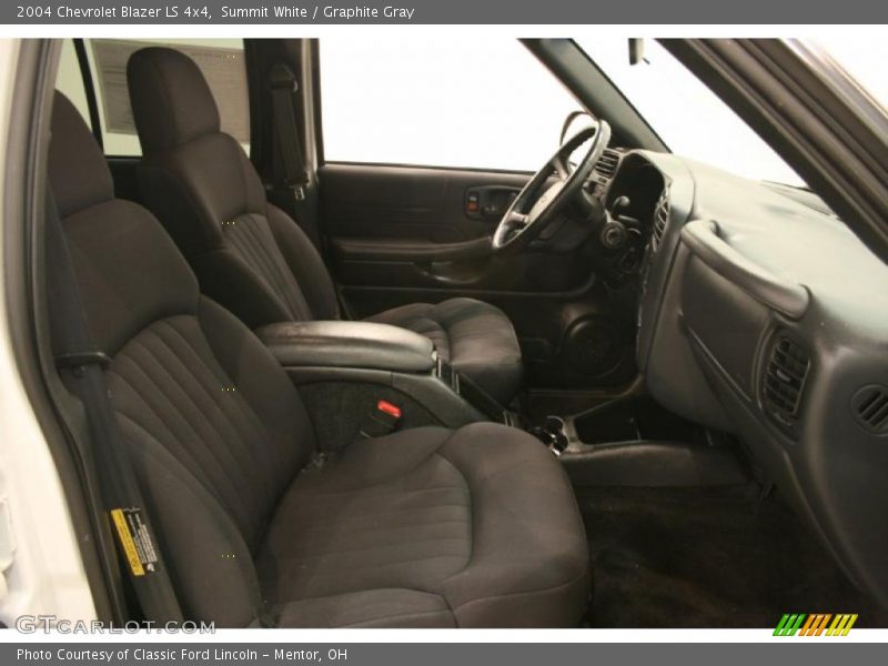 Summit White / Graphite Gray 2004 Chevrolet Blazer LS 4x4