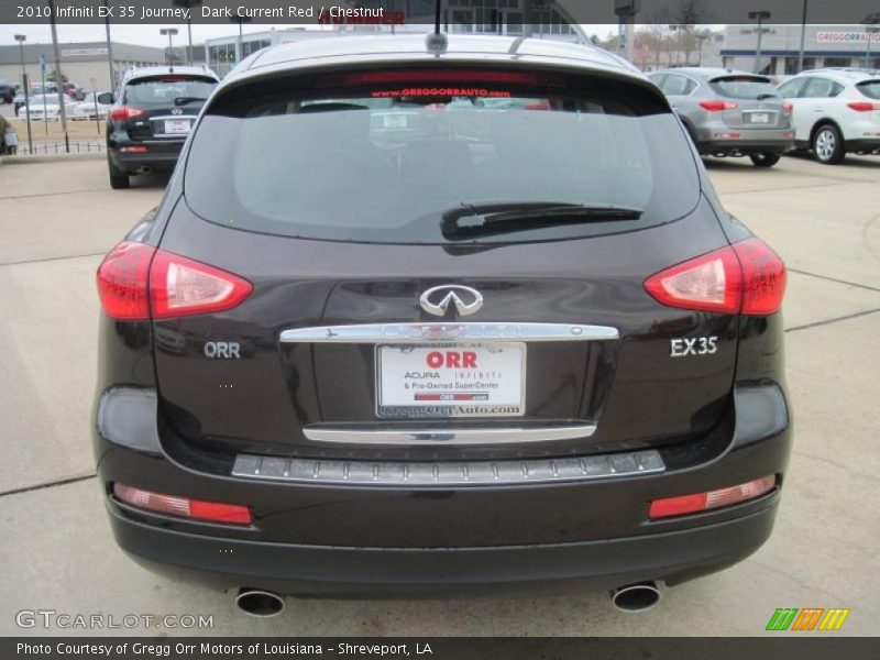Dark Current Red / Chestnut 2010 Infiniti EX 35 Journey