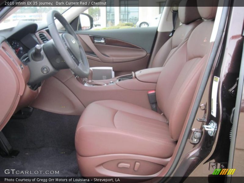 Dark Current Red / Chestnut 2010 Infiniti EX 35 Journey