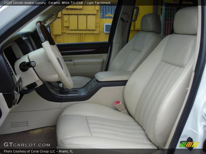Ceramic White Tri-Coat / Light Parchment 2003 Lincoln Aviator Luxury
