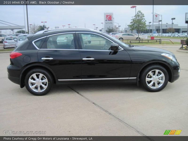 Black Obsidian / Chestnut 2010 Infiniti EX 35 AWD