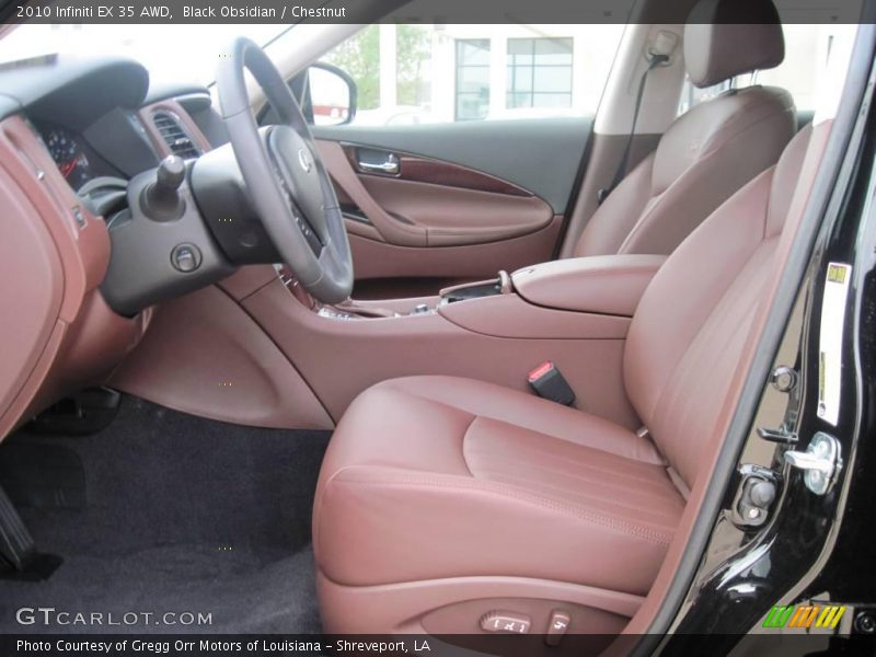Black Obsidian / Chestnut 2010 Infiniti EX 35 AWD