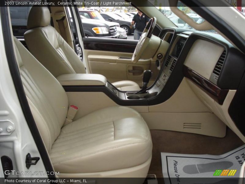 Ceramic White Tri-Coat / Light Parchment 2003 Lincoln Aviator Luxury