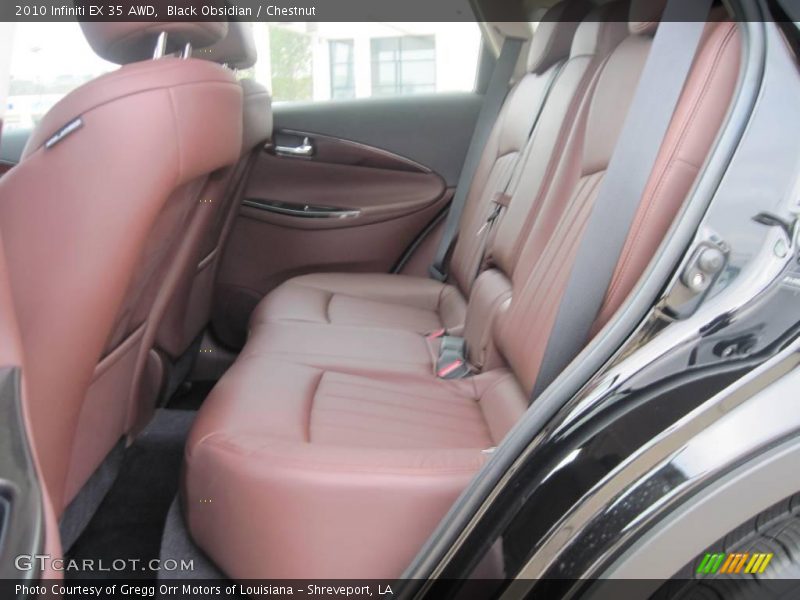 Black Obsidian / Chestnut 2010 Infiniti EX 35 AWD