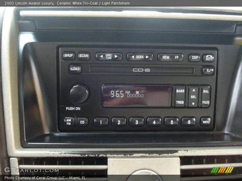 Ceramic White Tri-Coat / Light Parchment 2003 Lincoln Aviator Luxury