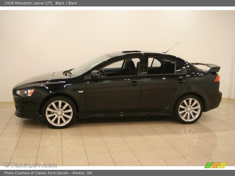 Black / Black 2008 Mitsubishi Lancer GTS