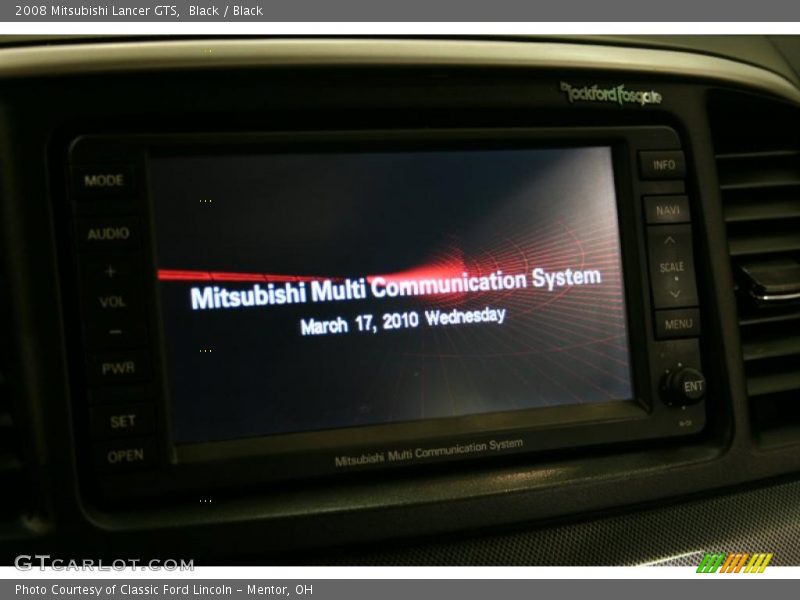Black / Black 2008 Mitsubishi Lancer GTS