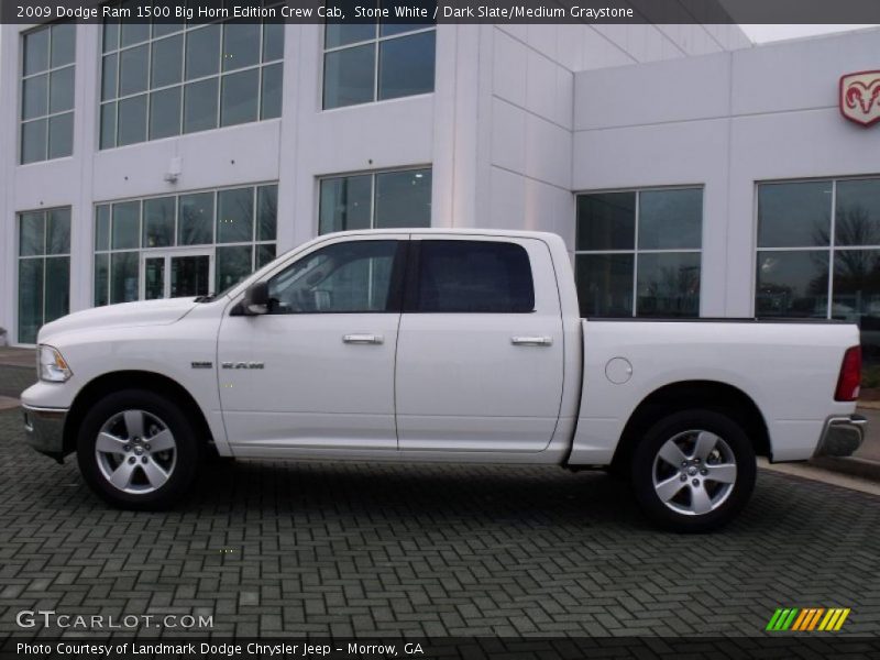 Stone White / Dark Slate/Medium Graystone 2009 Dodge Ram 1500 Big Horn Edition Crew Cab