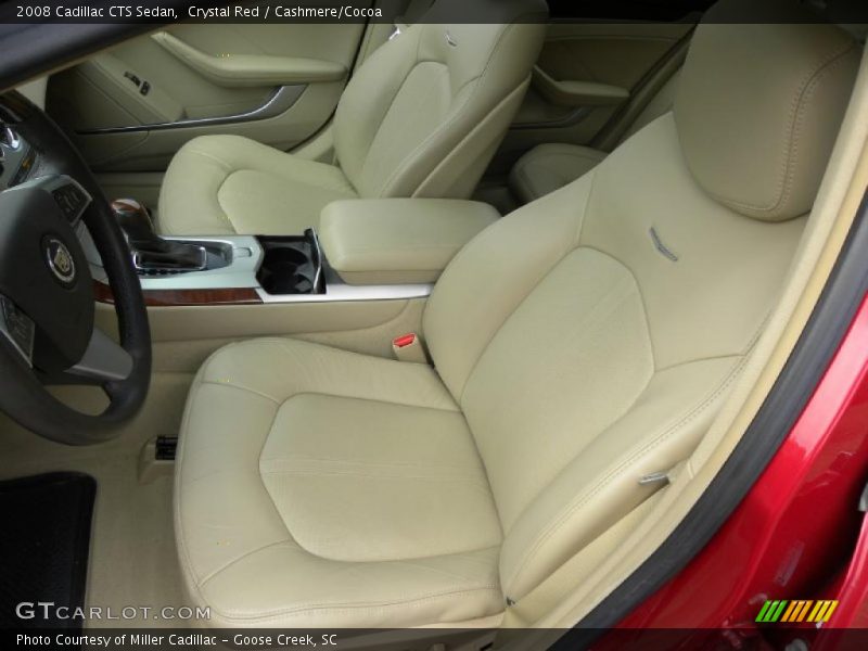 Crystal Red / Cashmere/Cocoa 2008 Cadillac CTS Sedan