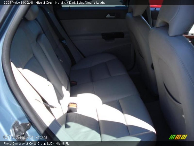 Mistral Green Metallic / Dark Beige/Quartz Leather 2005 Volvo S40 2.4i