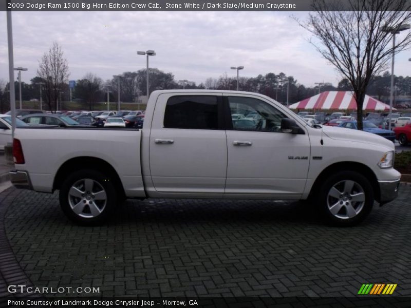 Stone White / Dark Slate/Medium Graystone 2009 Dodge Ram 1500 Big Horn Edition Crew Cab
