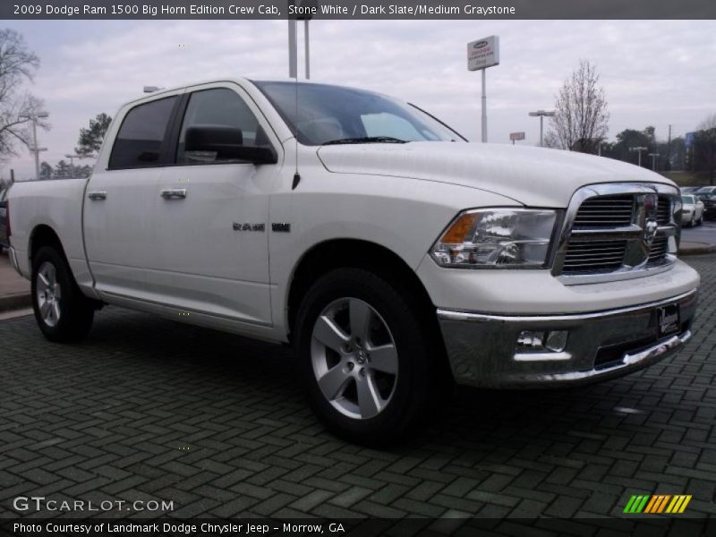 Stone White / Dark Slate/Medium Graystone 2009 Dodge Ram 1500 Big Horn Edition Crew Cab