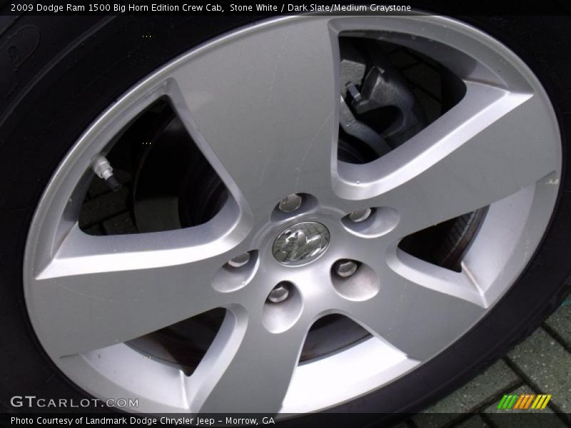 Stone White / Dark Slate/Medium Graystone 2009 Dodge Ram 1500 Big Horn Edition Crew Cab