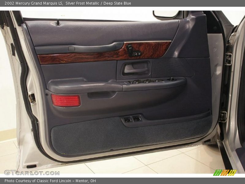 Silver Frost Metallic / Deep Slate Blue 2002 Mercury Grand Marquis LS