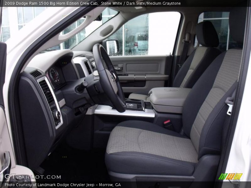 Stone White / Dark Slate/Medium Graystone 2009 Dodge Ram 1500 Big Horn Edition Crew Cab