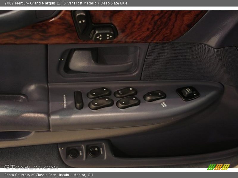Silver Frost Metallic / Deep Slate Blue 2002 Mercury Grand Marquis LS