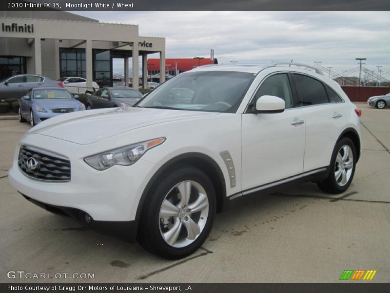 Moonlight White / Wheat 2010 Infiniti FX 35