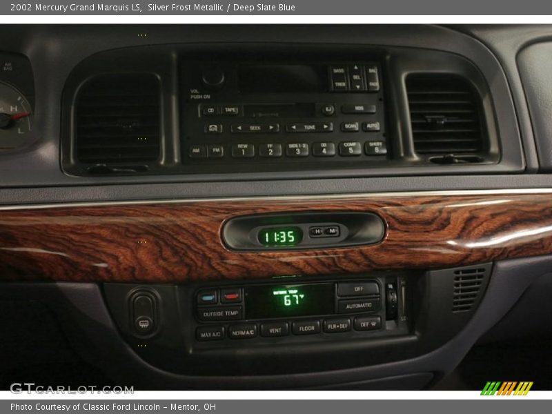 Silver Frost Metallic / Deep Slate Blue 2002 Mercury Grand Marquis LS