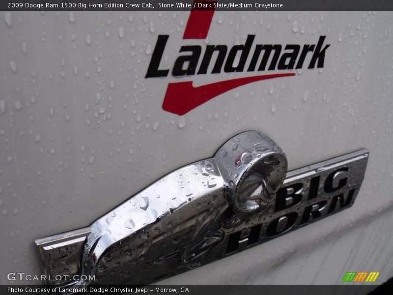 Stone White / Dark Slate/Medium Graystone 2009 Dodge Ram 1500 Big Horn Edition Crew Cab