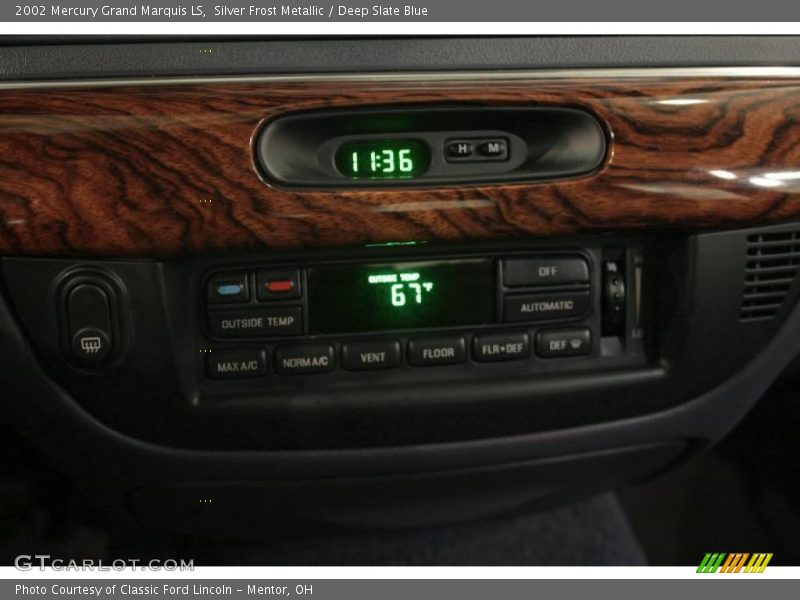 Silver Frost Metallic / Deep Slate Blue 2002 Mercury Grand Marquis LS