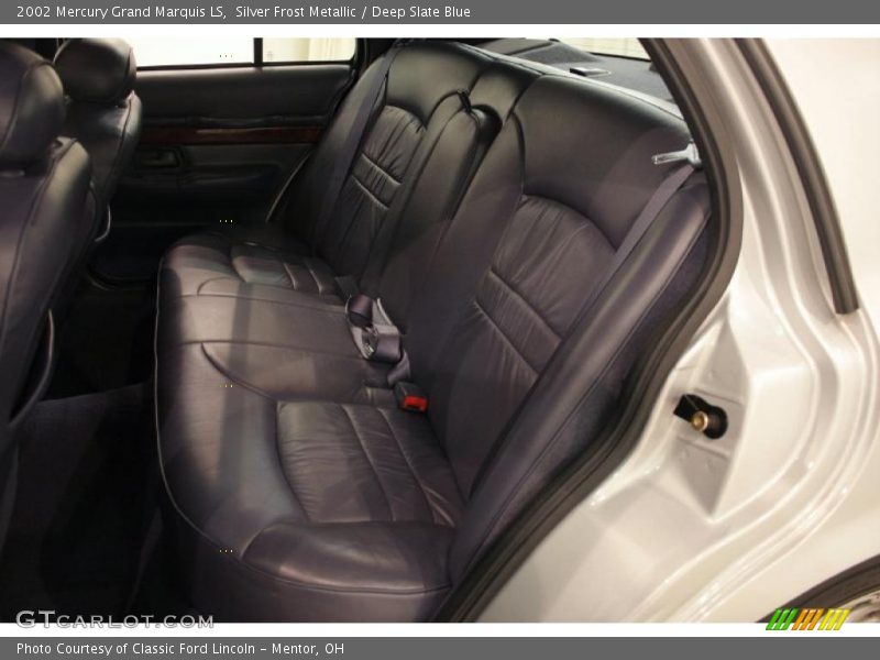 Silver Frost Metallic / Deep Slate Blue 2002 Mercury Grand Marquis LS