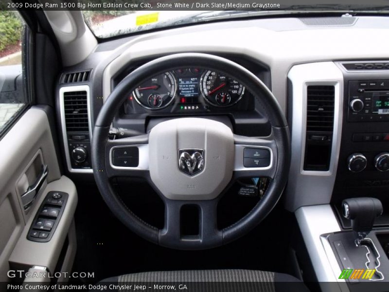 Stone White / Dark Slate/Medium Graystone 2009 Dodge Ram 1500 Big Horn Edition Crew Cab