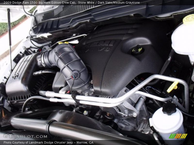 Stone White / Dark Slate/Medium Graystone 2009 Dodge Ram 1500 Big Horn Edition Crew Cab