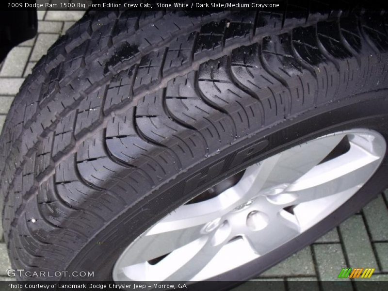Stone White / Dark Slate/Medium Graystone 2009 Dodge Ram 1500 Big Horn Edition Crew Cab