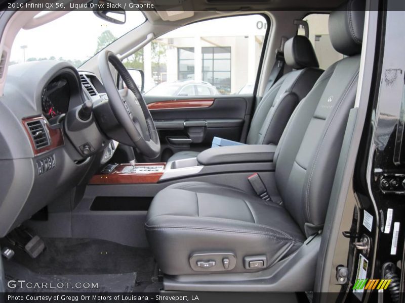 Liquid Onyx Black / Graphite 2010 Infiniti QX 56