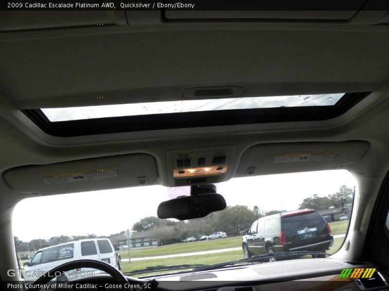 Quicksilver / Ebony/Ebony 2009 Cadillac Escalade Platinum AWD