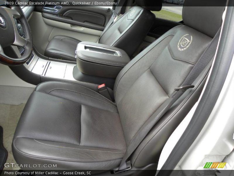 Quicksilver / Ebony/Ebony 2009 Cadillac Escalade Platinum AWD