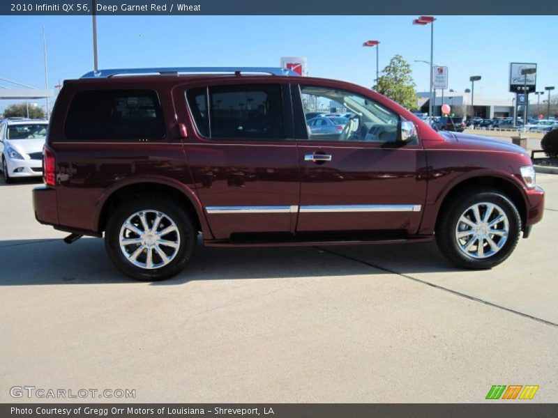 Deep Garnet Red / Wheat 2010 Infiniti QX 56