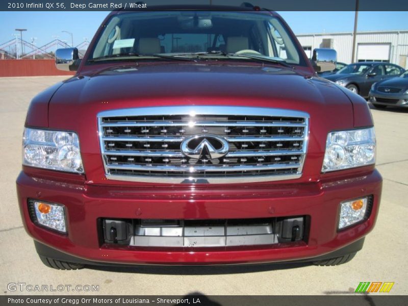 Deep Garnet Red / Wheat 2010 Infiniti QX 56