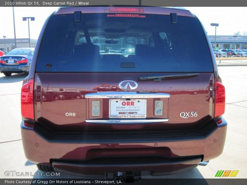 Deep Garnet Red / Wheat 2010 Infiniti QX 56