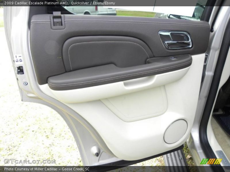 Quicksilver / Ebony/Ebony 2009 Cadillac Escalade Platinum AWD