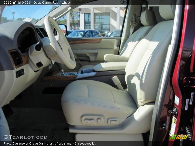 Deep Garnet Red / Wheat 2010 Infiniti QX 56