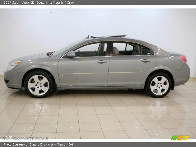 Ocean Mist Metallic / Gray 2007 Saturn Aura XE