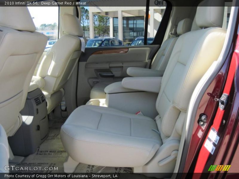 Deep Garnet Red / Wheat 2010 Infiniti QX 56
