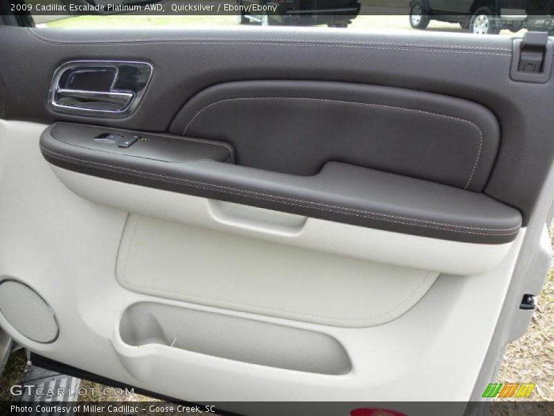 Quicksilver / Ebony/Ebony 2009 Cadillac Escalade Platinum AWD