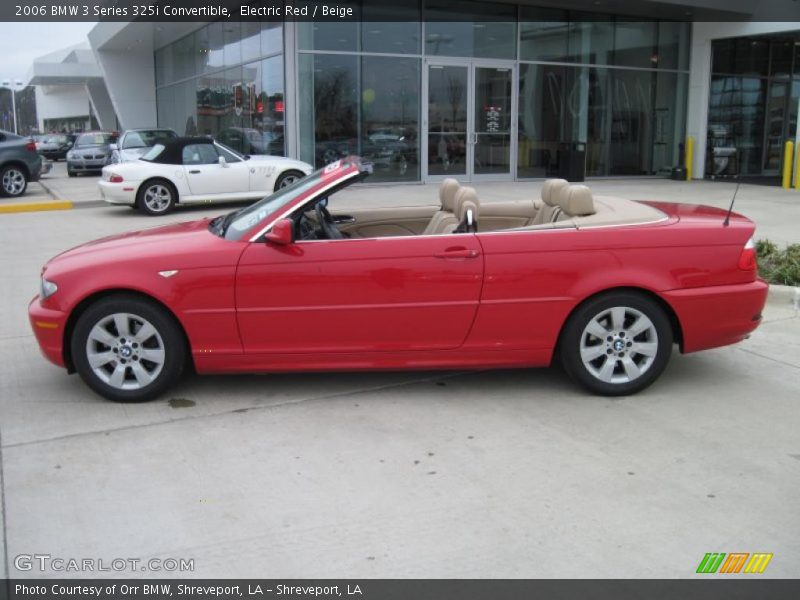 Electric Red / Beige 2006 BMW 3 Series 325i Convertible