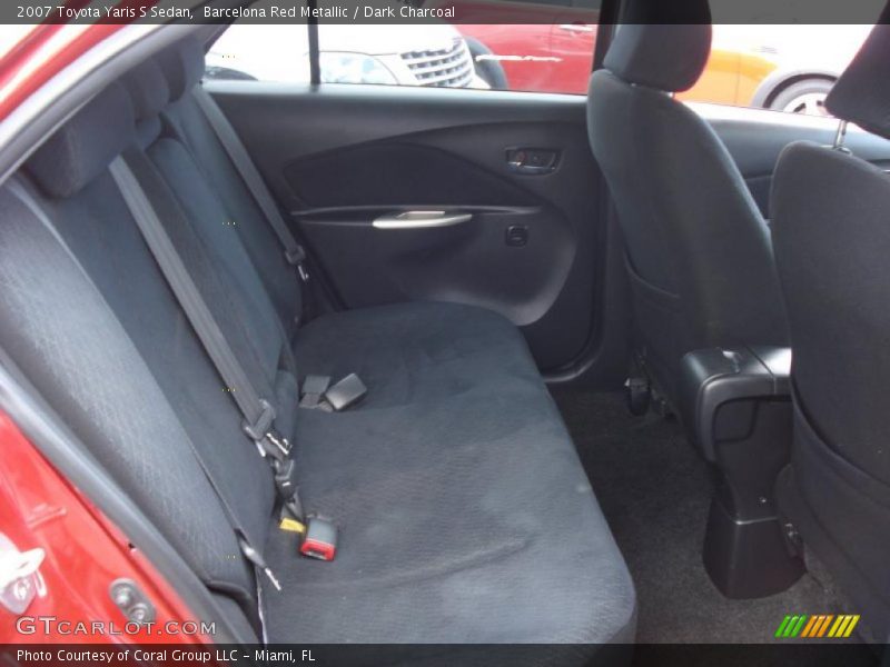 Barcelona Red Metallic / Dark Charcoal 2007 Toyota Yaris S Sedan