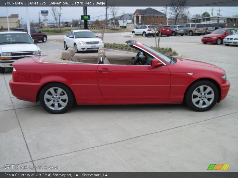 Electric Red / Beige 2006 BMW 3 Series 325i Convertible
