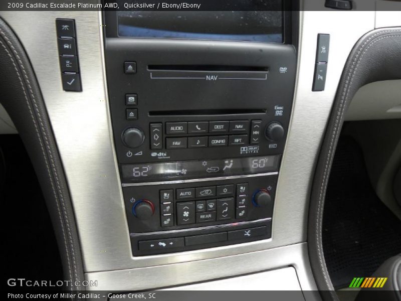 Quicksilver / Ebony/Ebony 2009 Cadillac Escalade Platinum AWD