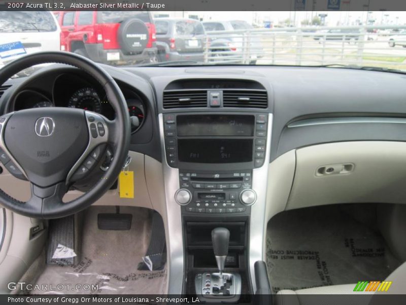 Alabaster Silver Metallic / Taupe 2007 Acura TL 3.2
