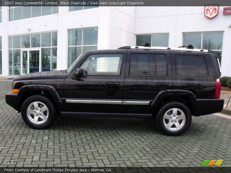 Black Clearcoat / Dark Slate Gray/Light Graystone 2007 Jeep Commander Limited