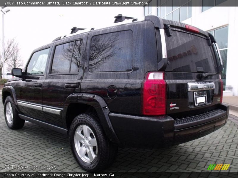 Black Clearcoat / Dark Slate Gray/Light Graystone 2007 Jeep Commander Limited