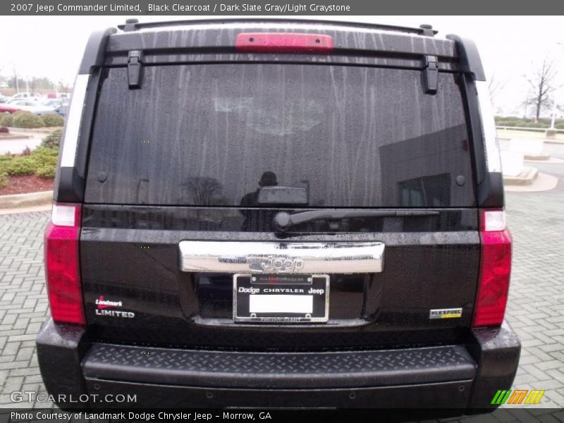 Black Clearcoat / Dark Slate Gray/Light Graystone 2007 Jeep Commander Limited
