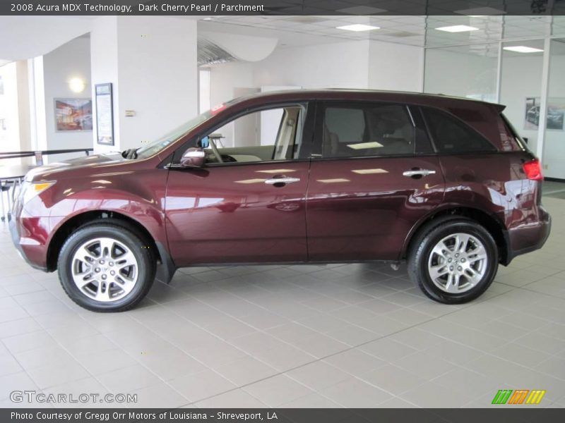 Dark Cherry Pearl / Parchment 2008 Acura MDX Technology